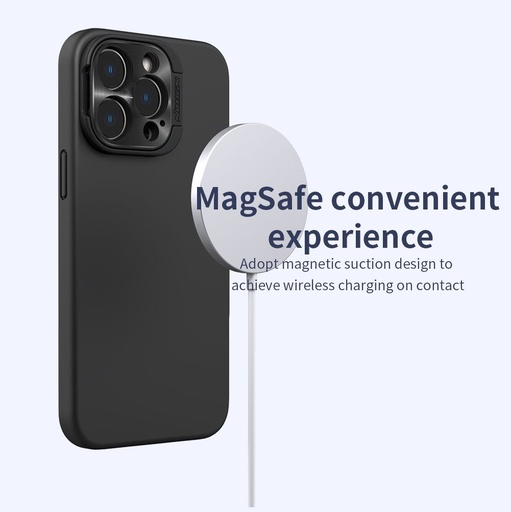 Apple iPhone 14 Pro Nillkin LensWing MagSafe hátlap tok (Fekete)