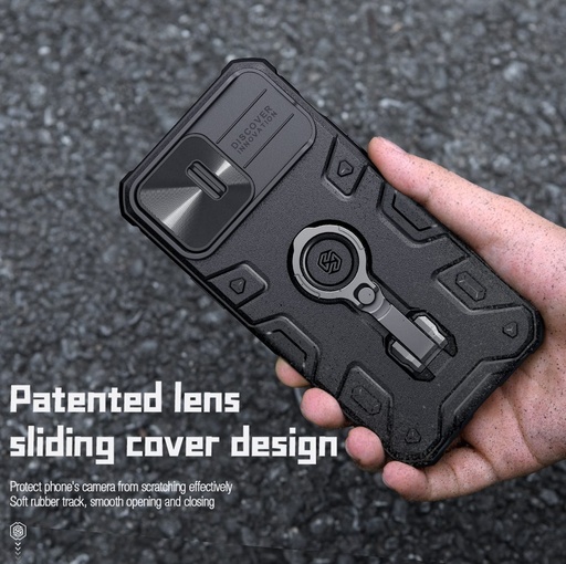 Apple iPhone 14 Pro Nillkin CamShield Armor Pro hátlap tok (Fekete)