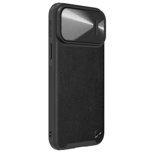 Apple iPhone 14 Pro Nillkin CamShield Leather S hátlap tok (Fekete)