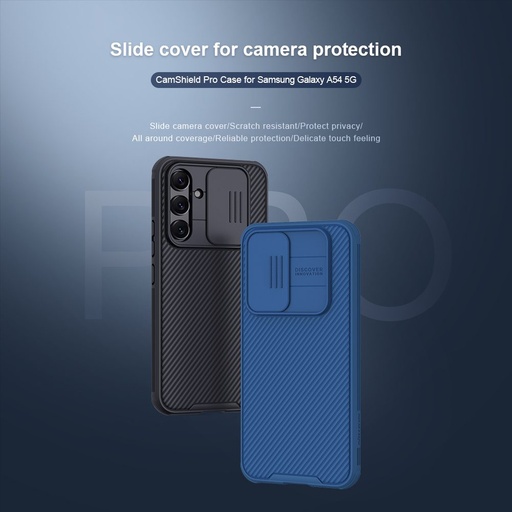 Samsung Galaxy A54 5G Nillkin Camshield Pro hátlap tok (fekete)
