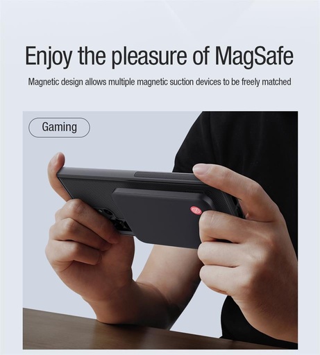 Samsung Galaxy S23 Ultra Nillkin Super Frosted Shield Pro MagSafe hátlap tok (fekete)