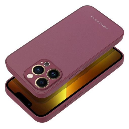 Apple iPhone 13 Pro Roar matt üveg hátlap tok (Bordó)