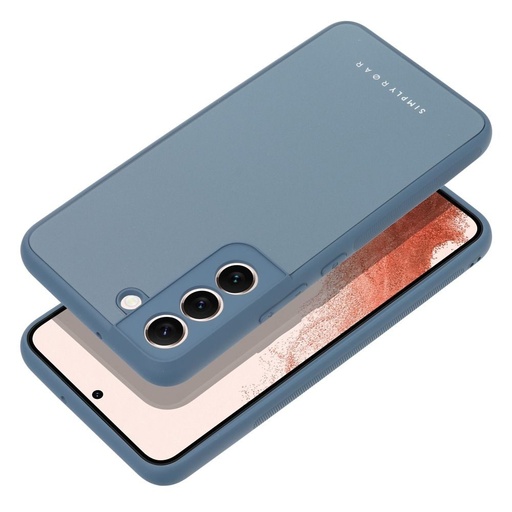 Samsung Galaxy A12 Roar matt üveg hátlap tok (Kék)