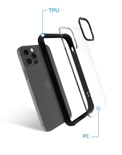Apple iPhone 13 Mini MOLAN CANO HN7 strapabíró hátlap tok (Fekete)