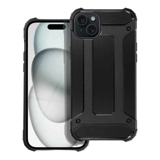 Apple iPhone 15 Plus armor ütésálló hátlap tok (Fekete)
