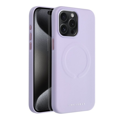 Apple iPhone 15 Pro Max Roar Leather magsafe hátlap tok (Lila)