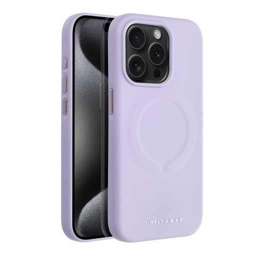 Apple iPhone 15 Pro Roar Leather magsafe hátlap tok (Lila)