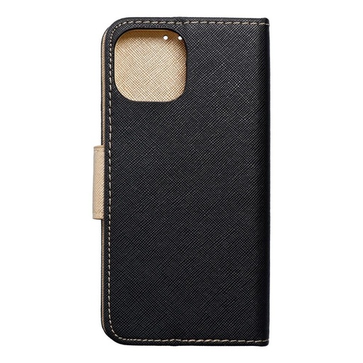 Apple iPhone 15 Fancy book notesz tok (fekete-arany)