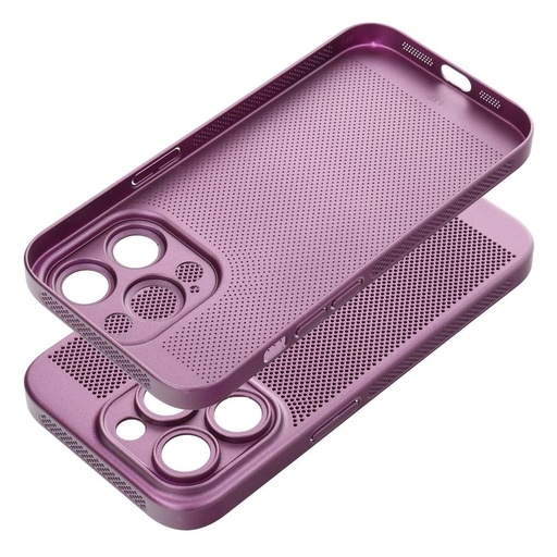 Apple iPhone 15 Plus Breezy lyukacsos műanyag hátlap tok (Lila)
