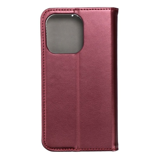 Apple iPhone 15 Pro smart magneto mágneses notesz tok (Bordó)
