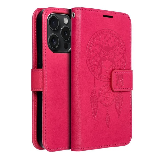 Apple iPhone 15 Pro Forcell MEZZO nyitható tok (Magenta)