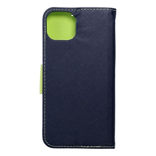 Apple iPhone 15 Plus Fancy book notesz tok (kék-lime)