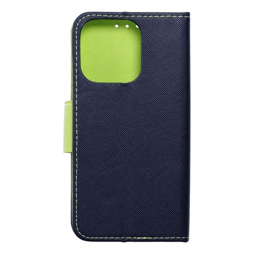 Apple iPhone 15 Pro Fancy book notesz tok (kék-lime)