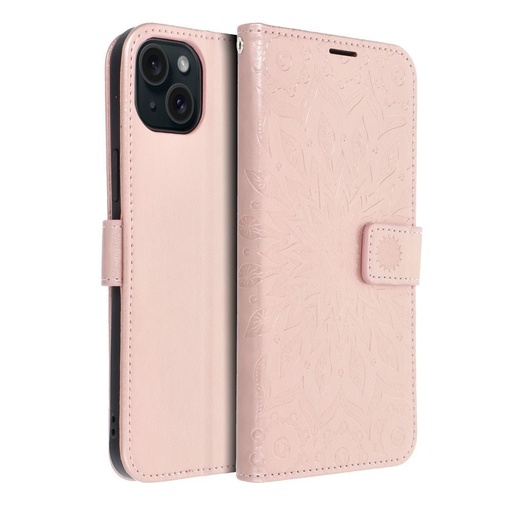 Apple iPhone 15 Plus Forcell MEZZO nyitható tok (Rosegold)