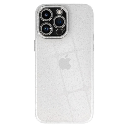 Apple iPhone 13 liquid glitter camera hátlap tok (Átlátszó)