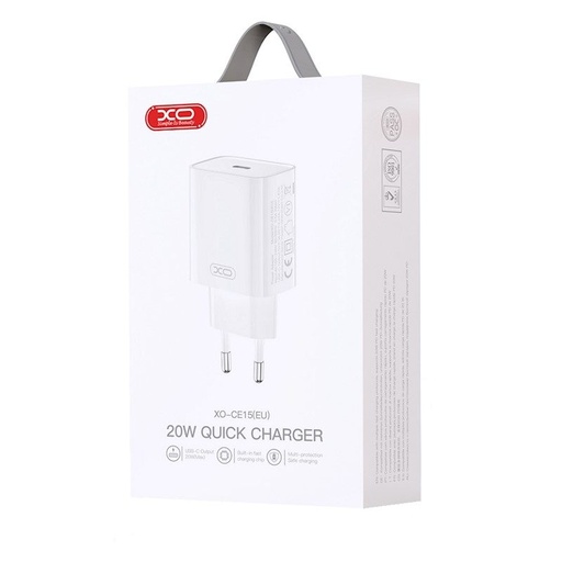 XO CE15 PD 20W gyorstöltő (Fehér) – USB-C csatlakozó