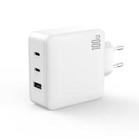 XO CE14 gyorstöltő max. 100W (Fehér) – 2× USB-C 100W + USB-A 18W, GaN technológia