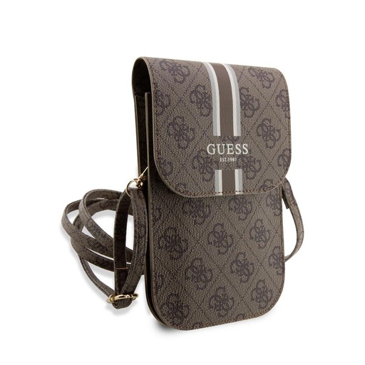 Guess 4G Printed Stripe Phone Bag (Barna) - GUWBP4RPSW