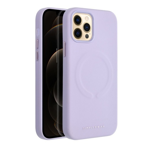 Apple iPhone 12 Pro Roar Leather magsafe hátlap tok (Lila)