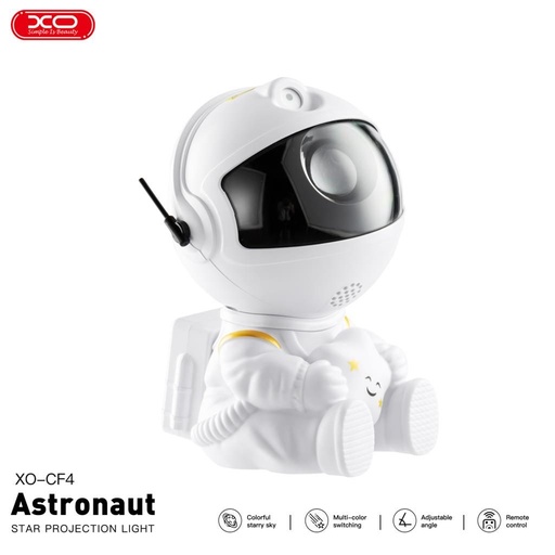 XO CF4 Projektor lámpa Astronaut, fehér