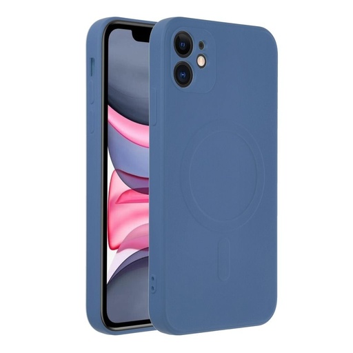 Apple iPhone 11 Silicone mag cover magsafe hátlap tok (Kék)
