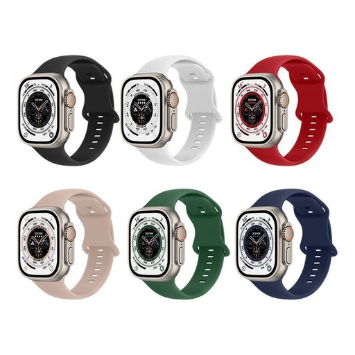 Apple Watch 42mm / Watch 44mm / Watch 45mm / Watch 49mm HOCO WA15 solid szíj fehér