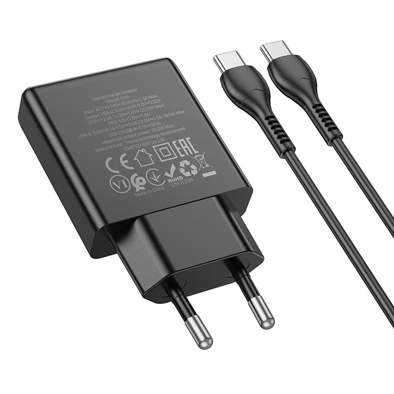 hoco-n38-gyorstolto-adapter-usb-atype-c-csatlakozassal-pd20w-teljesitmennyel-type-c-type-c-kabellel-fekete_4.jpg
