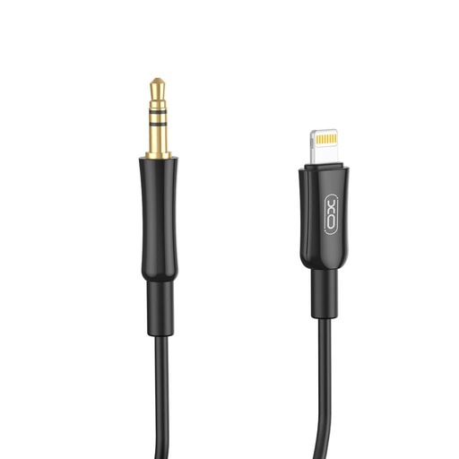 XO NB-R255A Lightning audio adapter (Fekete) – Lightning–3.5 mm
