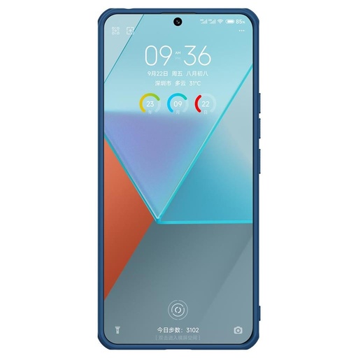 Xiaomi Redmi Note 13 Pro 5G Nillkin Super frosted shield pro strapabíró hátlap tok (Kék)