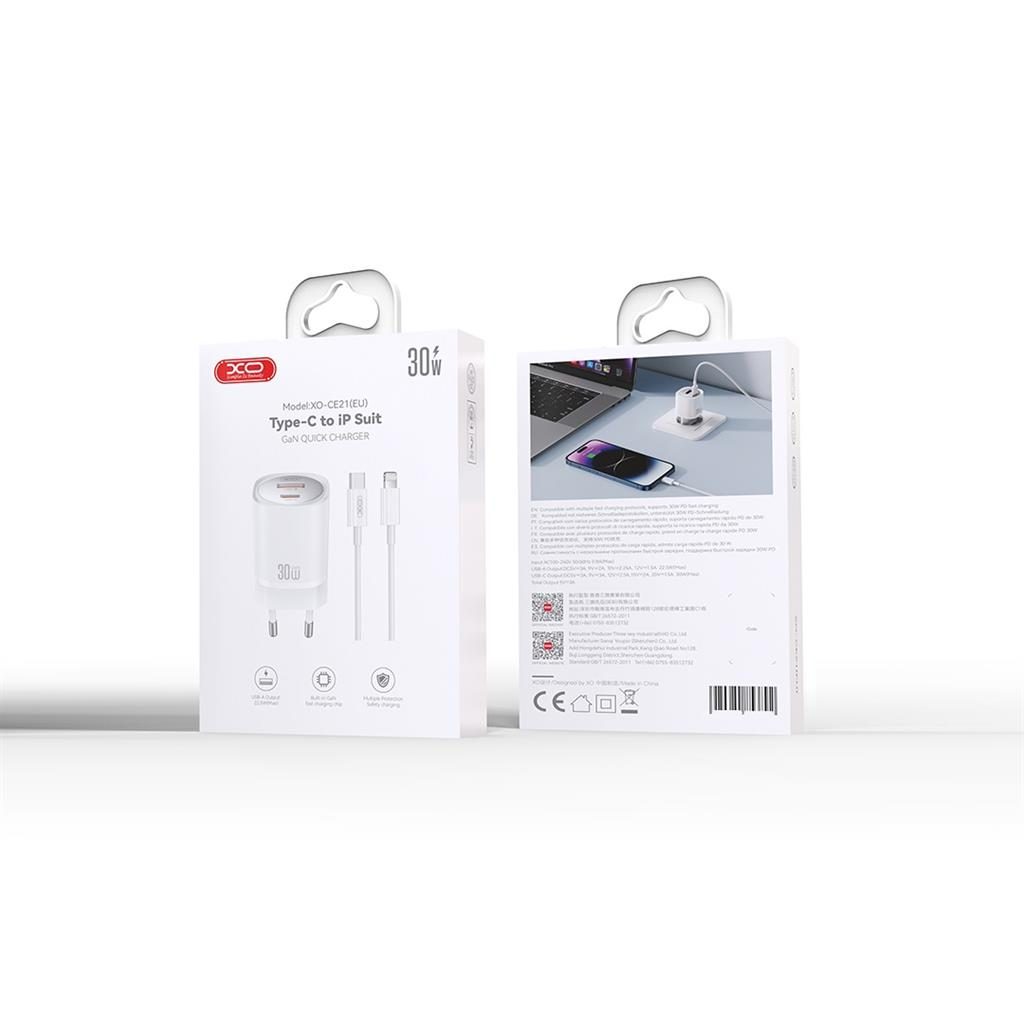 xo-ce21-gyorstolto-adapter-30w-teljesitmennyellightning-kabellel-feher_4.jpg