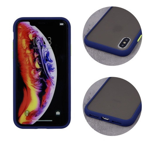Apple iPhone 7 / iPhone 8 / iPhone SE 2020 / iPhone SE 2022 colored buttons hátlap tok (Kék)