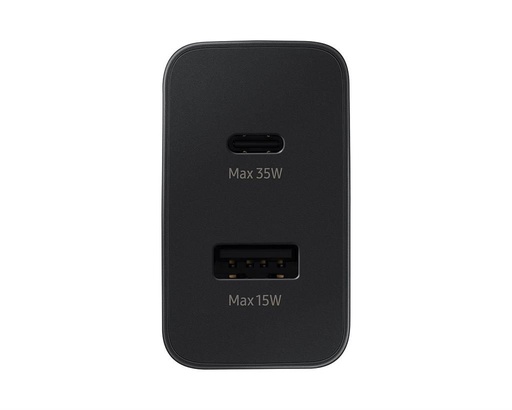 Samsung dupla portos USB-C / USB-A hálózati töltő 35W (Fekete) – ECO csomagolás