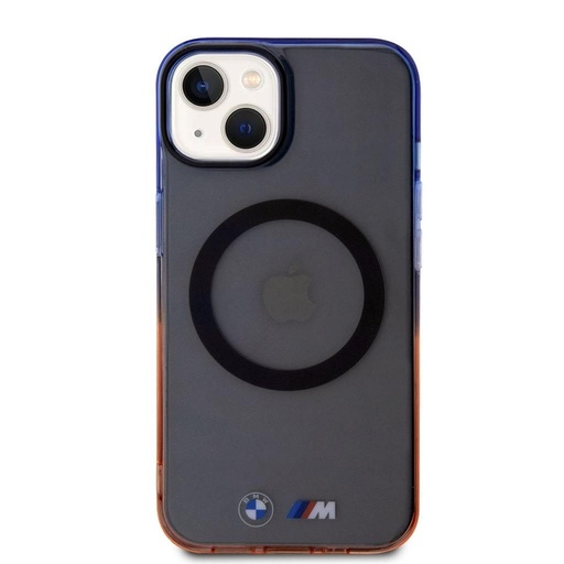 Apple iPhone 15 BMW M Collection IML Gradient Bumper MagSafe tok (Szürke) - BMHMP15SHTGE