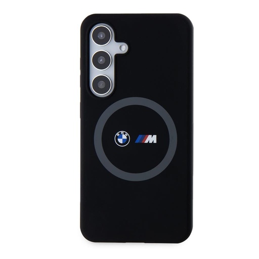 Samsung Galaxy S24 BMW M Printed Round MagSafe szilikon tok (Fekete) - BMHMS24S23SROK