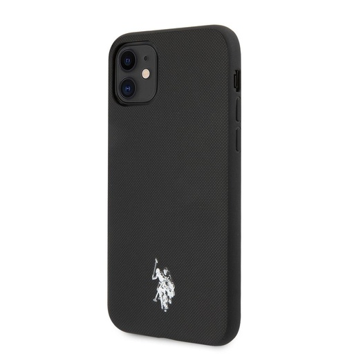 Apple iPhone 11 U.S. POLO prémium hátlap tok (Fekete) - USHCN61PUBK