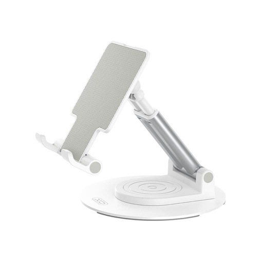 XO C139 asztali telefon- és tablettartó állvány 360° ban elforgatható asztali telefontartó (Fehér)
