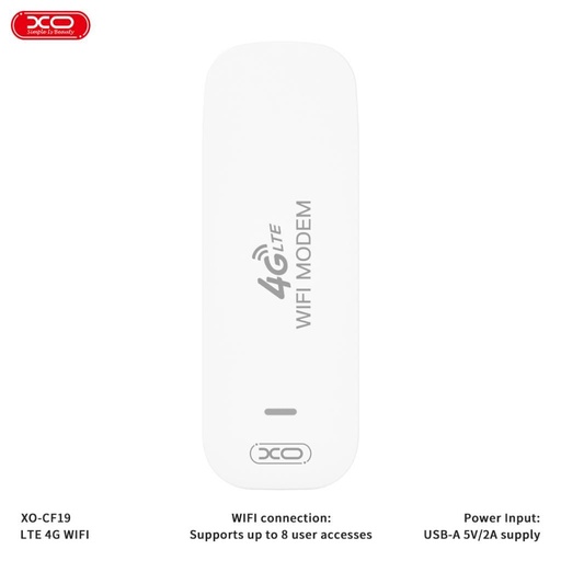 XO CF19 Mobil WiFi Transmitter (Fehér)