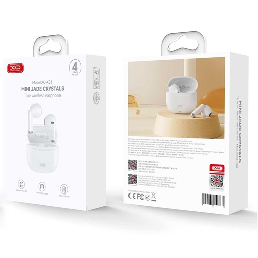 XO X33 vezeték nélküli Bluetooth headset (Fehér)