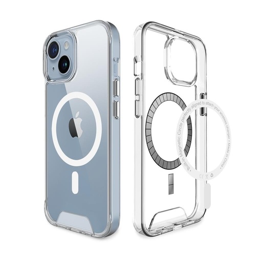 Apple iPhone 15 TOKO Space magsafe hátlap tok (Átlátszó)