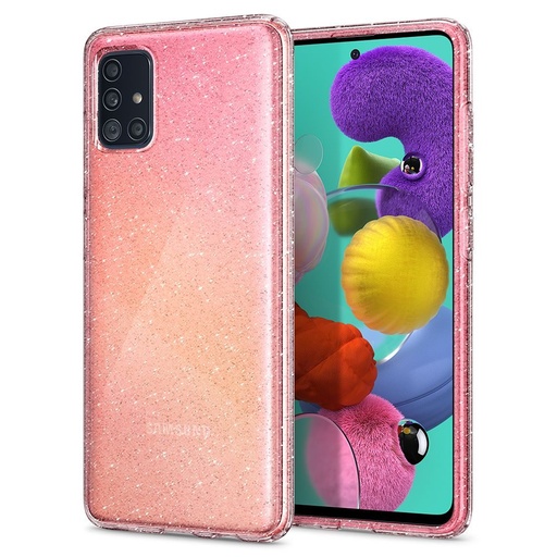 Samsung Galaxy A51 Spigen liquid crystal prémium hátlap tok, (Átlátszó) - ACS00932