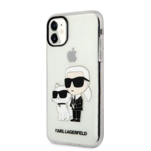Apple iPhone 11 Karl Lagerfeld IML Glitter Karl and Choupette NFT tok (Átlátszó) – KLHCN61HNKCTGT
