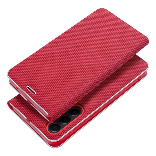 Xiaomi Redmi Note 14 Pro 5G / Redmi Note 14 Pro Plus 5G Lunca carbon notesz tok (Piros)