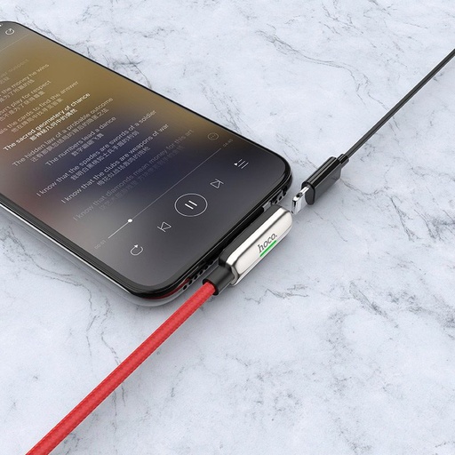 Hoco LS28 lightning elosztó (lightning audio+lightning töltő port), ezüst