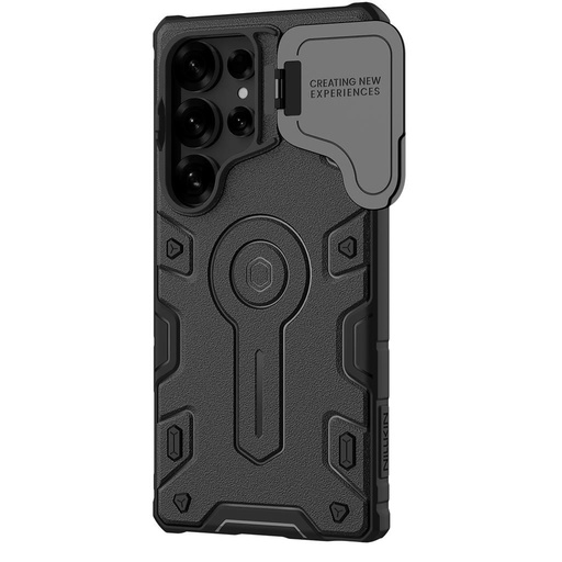 Samsung Galaxy S25 Ultra Nillkin Camshield Prop MagSafe hátlap tok (Fekete)