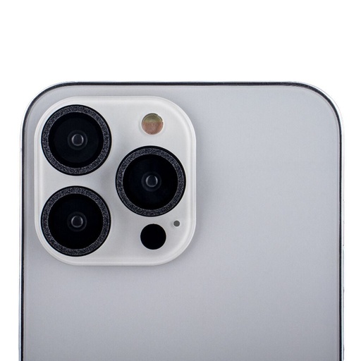 Apple iPhone 15 Pro glitter kamera védő (Fekete)