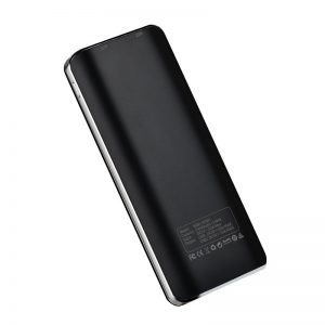 Hoco B23A power bank, 15000 mAh, LED állapotjelző, LED lámpa, 2 USB port, fekete