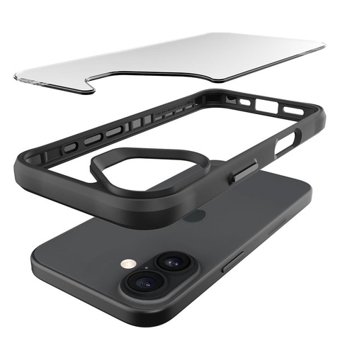 Apple iPhone 16 TOKO Combat X mode Frost hátlap tok (Fekete)