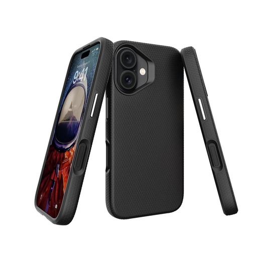 Apple iPhone 16 TOKO Triangle hátlap tok (Fekete)