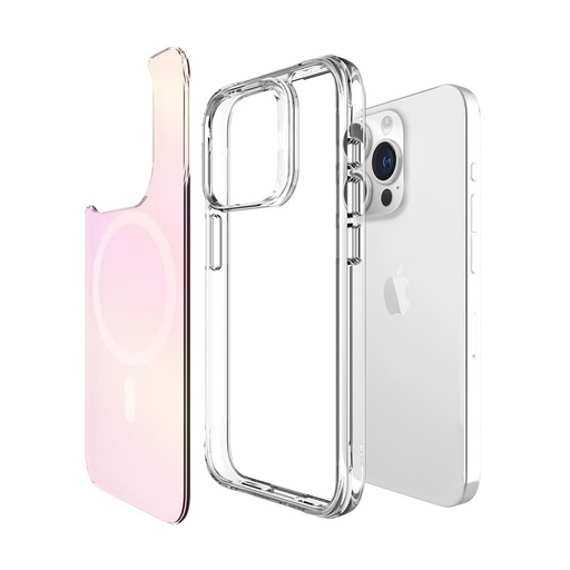 Apple iPhone 15 Pro Max TOKO Pure rainbow magsafe hátlap tok (Rózsaszín)