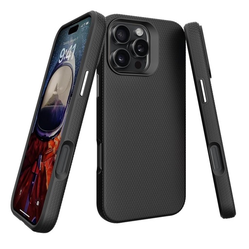 Apple iPhone 16 Pro TOKO Triangle hátlap tok (Fekete)